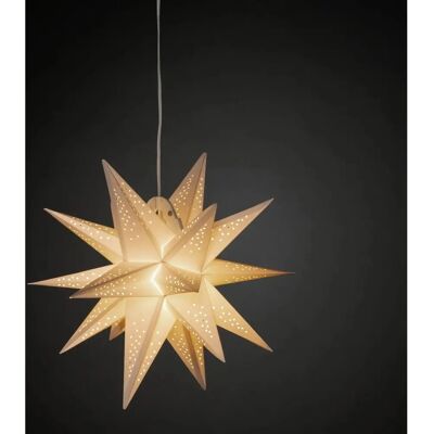 Konstsmide - Estrella 3D - Blanco - Atenuable - Lámpara decorativa Konstsmide - Estrella 3D - Blanco - Atenuable - Lámpara decorativa
