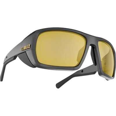 Bliz Eyewear Peak Polarisiert schwarz/polarisiert mit goldener Spiegellinse Bliz Eyewear Peak Polarisiert schwarz/polarisiert mit goldener Spiegellinse