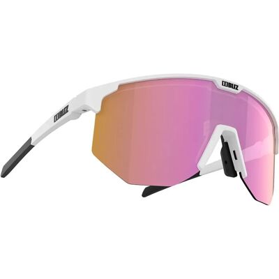 Bliz Eyewear Hero - matt hvit/brun med rosa multi Bliz Eyewear Hero - matt hvit/brun med rosa multi