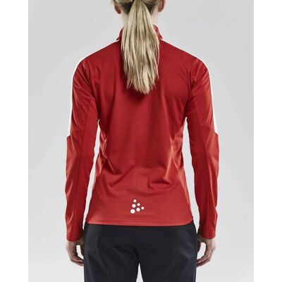 Craft Kvinde Bright Red Halfzip Træningstrøje Craft Kvinde Bright Red Halfzip Træningstrøje