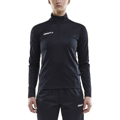 Craft Kvinde Sort Half Zip Træningstop Craft Kvinde Sort Half Zip Træningstop
