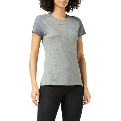 Craft 1908767 Mørkegrå Fugttransporterende Slim T-shirt Craft 1908767 Mørkegrå Fugttransporterende Slim T-shirt