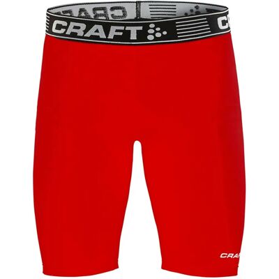 Craft Unisex Helle Rote Pro Control Kompressions-Sportleggings Craft Unisex Helle Rote Pro Control Kompressions-Sportleggings