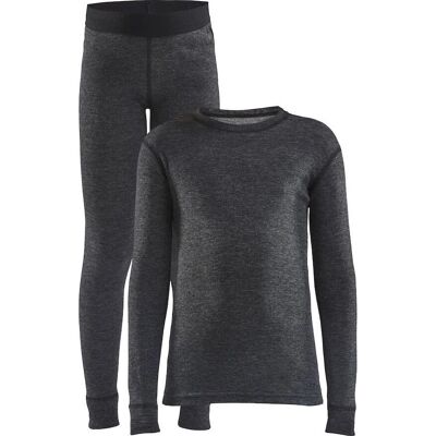 Zestaw bielizny unisex z wełny merino Craft Core Wool - Szary Zestaw bielizny unisex z wełny merino Craft Core Wool - Szary