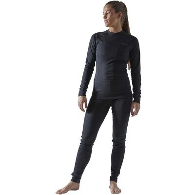 Craft Schwarzes Baselayer-Set - Damen - Core Dry - Wintersport Craft Schwarzes Baselayer-Set - Damen - Core Dry - Wintersport