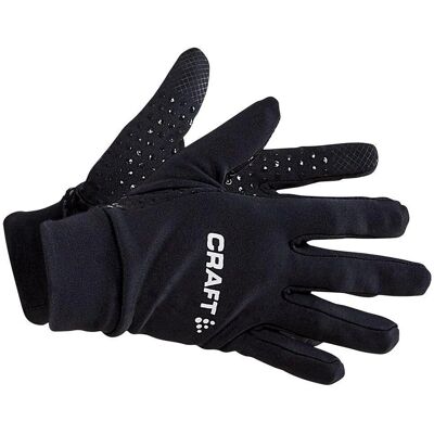 Craft Unisex Handschuhe - Feuchtigkeitsableitend - Schwarz Craft Unisex Handschuhe - Feuchtigkeitsableitend - Schwarz