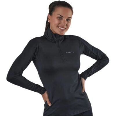 Craft Damen Rollkragenpullover CORE GAIN MIDLAYER W - schwarz - 1/2-Reißverschluss Craft Damen Rollkragenpullover CORE GAIN MIDLAYER W - schwarz - 1/2-Reißverschluss