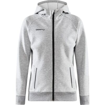 Craft Grau Melange Voll-Reißverschluss Hoodie - Hoodie Craft Grau Melange Voll-Reißverschluss Hoodie - Hoodie