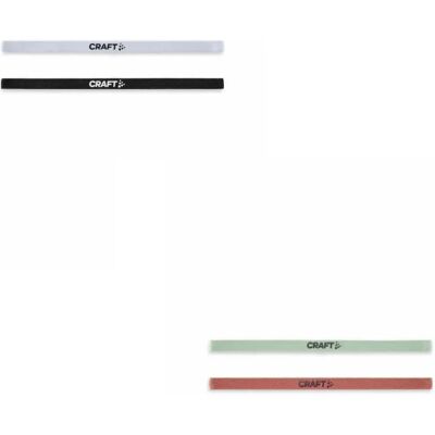 Craft 1910717 Unisex Hårbånd - Sort/hvid 2-pack Craft 1910717 Unisex Hårbånd - Sort/hvid 2-pack