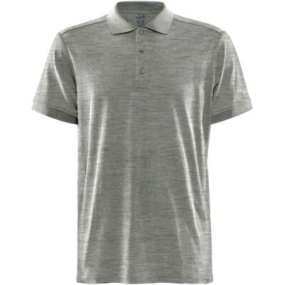 Craft Core Blend Poloshirt - Herren Grau Kurzarm Craft Core Blend Poloshirt - Herren Grau Kurzarm