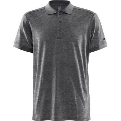 Craft Core Blend Polo Hemd Dk Grey Melange - Polo Shirt Craft Core Blend Polo Hemd Dk Grey Melange - Polo Shirt
