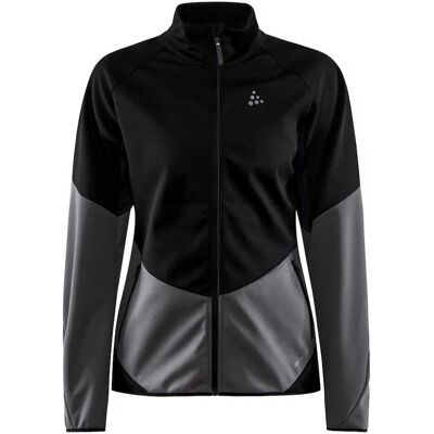 Chaqueta Craft Mujer Negra Glide - Impermeable y Transpirable Chaqueta Craft Mujer Negra Glide - Impermeable y Transpirable