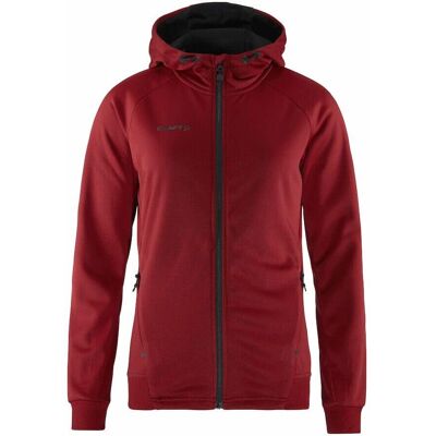 Craft Dame Rød ADV UNIFY FZ HOOD W - Hættetrøje Craft Dame Rød ADV UNIFY FZ HOOD W - Hættetrøje