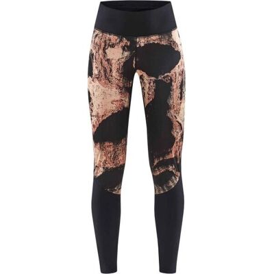 Craft ADV Subz Wind Tights 2 W Černá/Multicolor - Běžecké legíny Craft ADV Subz Wind Tights 2 W Černá/Multicolor - Běžecké legíny