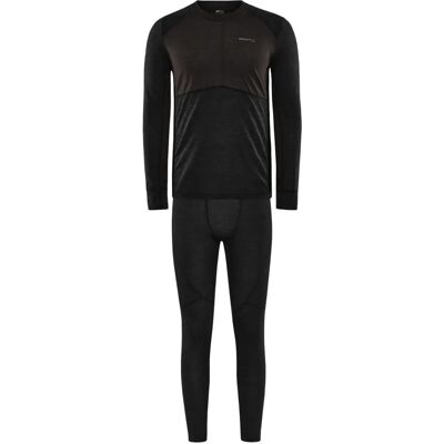 Craft Core Wool Baselayer Set - Schwarz - M - Baselayer Craft Core Wool Baselayer Set - Schwarz - M - Baselayer