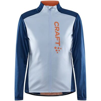 Craft Core Bike SubZ světle modrá cyklistická bunda - Softshell, větruodolná Craft Core Bike SubZ světle modrá cyklistická bunda - Softshell, větruodolná