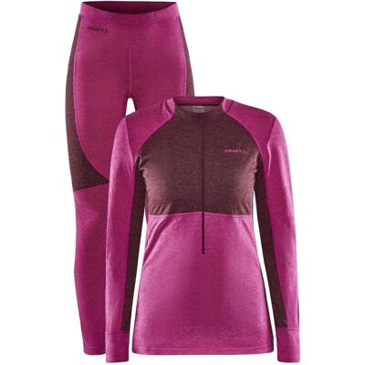 Craft Conjunto de Ropa Interior Térmica Mujer - Rosa Craft Conjunto de Ropa Interior Térmica Mujer - Rosa