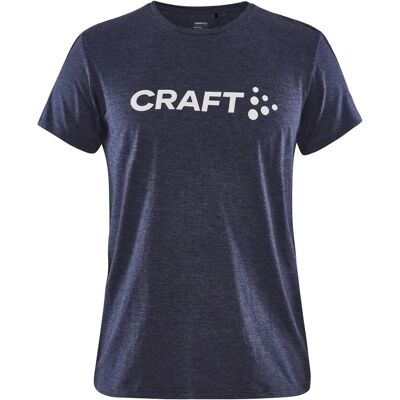 Craft 1913422 Navy/melange Short Sleeve Logo T-shirt - T-shirt Craft 1913422 Navy/melange Short Sleeve Logo T-shirt - T-shirt