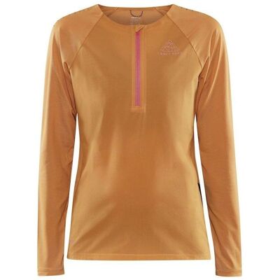 Craft PRO Trail Wind LS Naranja - Camiseta de running Craft PRO Trail Wind LS Naranja - Camiseta de running