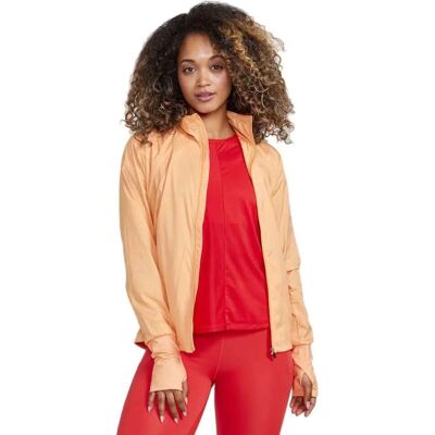 Chaqueta CRAFT Adv Essence Wind - Poliéster reciclado - Naranja - Mujer - Chaqueta de entrenamiento Chaqueta CRAFT Adv Essence Wind - Poliéster reciclado - Naranja - Mujer - Chaqueta de entrenamiento