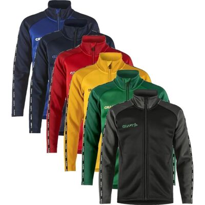 Craft Squad 2.0 Full Zip Sportsjacke Bright Red - Sports Jacket Craft Squad 2.0 Full Zip Sportsjacke Bright Red - Sports Jacket