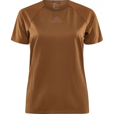 Camiseta Craft Pro Trail - Marrón - Corte Regular - Ligera Camiseta Craft Pro Trail - Marrón - Corte Regular - Ligera