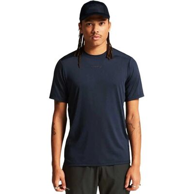 Craft Mitternachtsblau Recyceltes Polyester Kurzarm-T-Shirt - T-Shirt Craft Mitternachtsblau Recyceltes Polyester Kurzarm-T-Shirt - T-Shirt