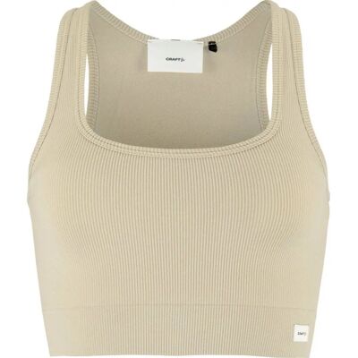 Craft - Craft Collective Rib Bra - Beige - M-L - Bra Craft - Craft Collective Rib Bra - Beige - M-L - Bra