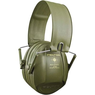 3M Peltor Bull's Eye I høreværn - 27 dB, foldbar, grøn 3M Peltor Bull's Eye I høreværn - 27 dB, foldbar, grøn