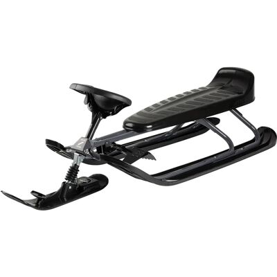 Stiga Snowracer King Size GT - Extra langer Schlitten, Grau/Schwarz Stiga Snowracer King Size GT - Extra langer Schlitten, Grau/Schwarz