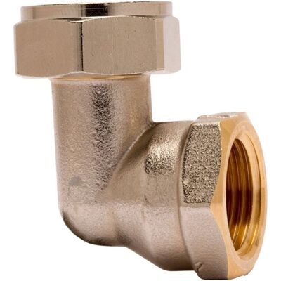 Heimeier Model 50484115 G 2000 / 2 IGx22 - Vinklet nikkellagret forbindelse Heimeier Model 50484115 G 2000 / 2 IGx22 - Vinklet nikkellagret forbindelse