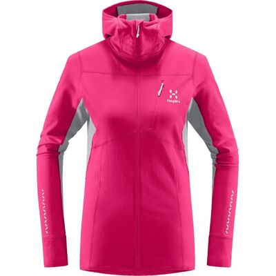 Haglöfs L.I.M MID COMP - Sweatshirt - Women - Ultra Pink/Concrete - Women Haglöfs L.I.M MID COMP - Sweatshirt - Women - Ultra Pink/Concrete - Women