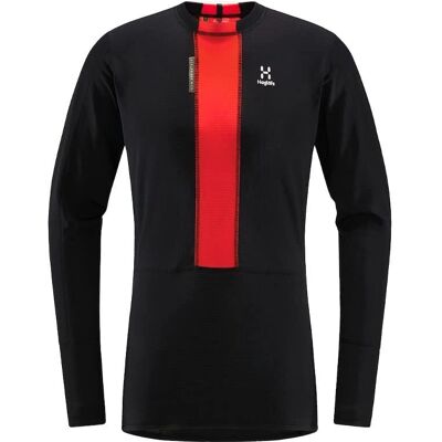 Haglöfs L.I.M ZT Maillot de Base Homme Noir/Rouge - Couches de base Haglöfs L.I.M ZT Maillot de Base Homme Noir/Rouge - Couches de base
