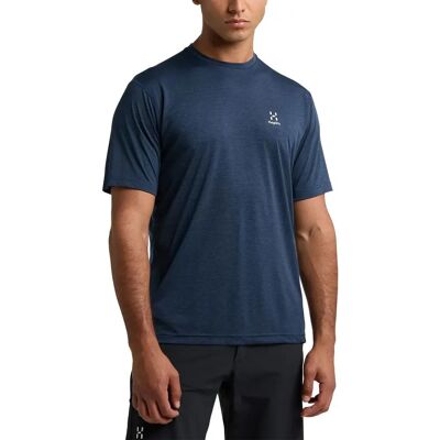 Haglöfs Ridge Tee - Bleu Tarn - T-Shirt à Séchage Rapide - Publicité Haglöfs Ridge Tee - Bleu Tarn - T-Shirt à Séchage Rapide - Publicité