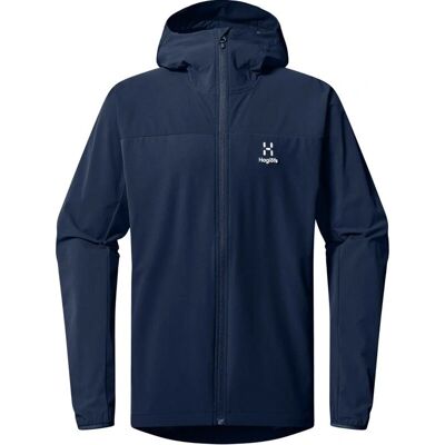 Haglöfs - Move Softshell Hood - Sininen - S - Softshell Hooded Jacket Haglöfs - Move Softshell Hood - Sininen - S - Softshell Hooded Jacket