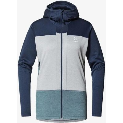 Haglöfs ROC Flash Mid Hooded Women’s Jacket - Modrá - M - Jacket Haglöfs ROC Flash Mid Hooded Women’s Jacket - Modrá - M - Jacket