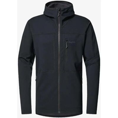 Giacca in pile con cappuccio Haglöfs Rosson Mid - Nero - L Giacca in pile con cappuccio Haglöfs Rosson Mid - Nero - L