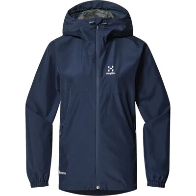 Haglöfs Kaise Dames Gore-Tex Jakke - Tarn Blå - Vanntett, Justerbar Hette og Lommer Haglöfs Kaise Dames Gore-Tex Jakke - Tarn Blå - Vanntett, Justerbar Hette og Lommer