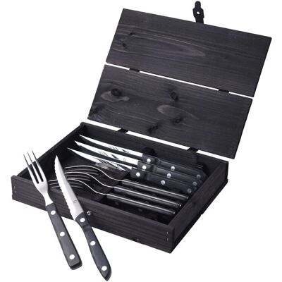Gense - Old Farmer Black Steakbestik/Grillbestikk - Svart - Bestikksett Gense - Old Farmer Black Steakbestik/Grillbestikk - Svart - Bestikksett