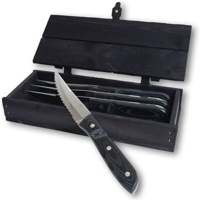 Gense Old Farmer XL Knivsett - Rustfritt Stål & Tre Gense Old Farmer XL Knivsett - Rustfritt Stål & Tre