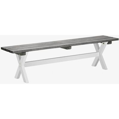 Hillerstorp SHABBY CHIC benk - Grå - 40x180 cm Hillerstorp SHABBY CHIC benk - Grå - 40x180 cm