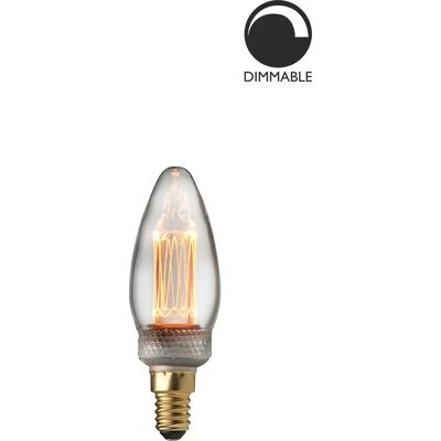 Globen Lighting L214 LED-pære - Dimmbar, Edison-illusjon, Transparent Globen Lighting L214 LED-pære - Dimmbar, Edison-illusjon, Transparent
