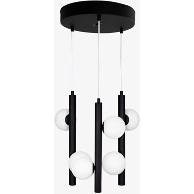 Globen Lighting Pearl 3 - Plafonnier Noir/Blanc - Design Moderne - Publicité Globen Lighting Pearl 3 - Plafonnier Noir/Blanc - Design Moderne - Publicité