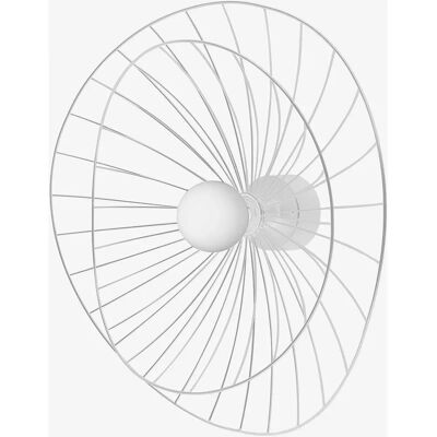 Globen Lighting Ray 60 cm Hvit Arkitektonisk Åpent Mønster Tak- og Vegglampe Globen Lighting Ray 60 cm Hvit Arkitektonisk Åpent Mønster Tak- og Vegglampe
