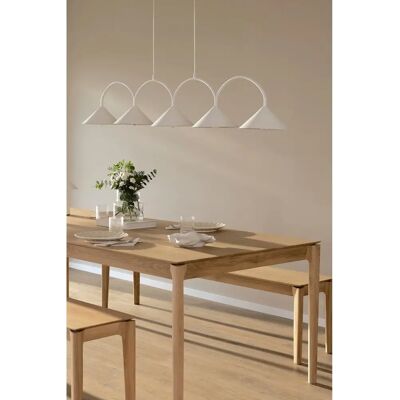 Luminaire Suspendu Curve 5 Blanc - Lampe Pendante Luminaire Suspendu Curve 5 Blanc - Lampe Pendante