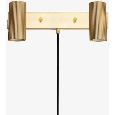 Globen Lighting Hubble 2 Applique Murale - Laiton Brossé - Lampe Moderne Globen Lighting Hubble 2 Applique Murale - Laiton Brossé - Lampe Moderne