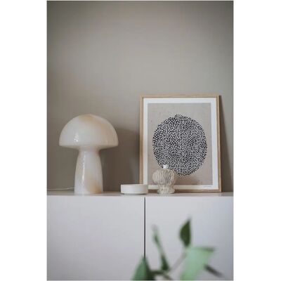 Globen Lighting Fungo Swirl Beige - Lampe de Table - Inspiration Forêt Globen Lighting Fungo Swirl Beige - Lampe de Table - Inspiration Forêt