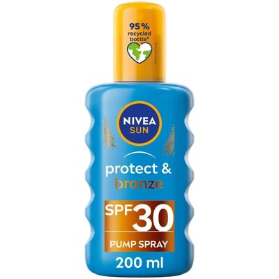 Nivea Auringonsuoja & Ruskettava Spray SPF30 - Luonnollinen Rusketus Nivea Auringonsuoja & Ruskettava Spray SPF30 - Luonnollinen Rusketus