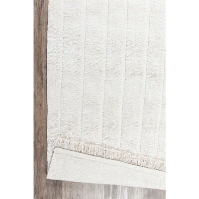 InHouse Group OLSBO bomulds tæppe - Hvid - 160x230cm - Tæppe InHouse Group OLSBO bomulds tæppe - Hvid - 160x230cm - Tæppe