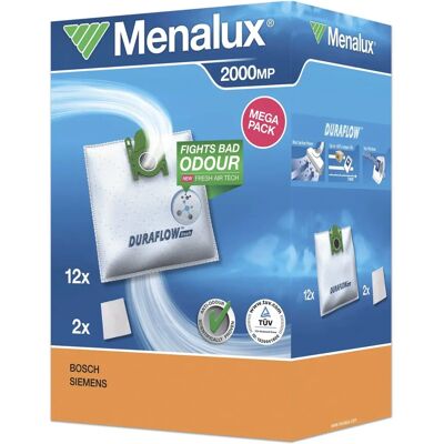 Menalux Menalux 2000 MP Worki na kurz - Mikrofiltry, 12 szt. Menalux Menalux 2000 MP Worki na kurz - Mikrofiltry, 12 szt.